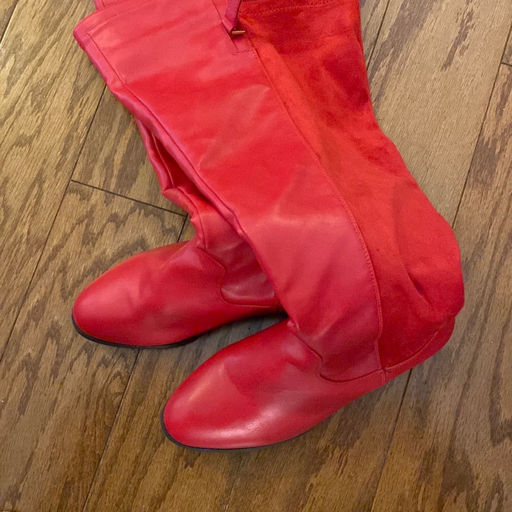 Red Thighs high boots